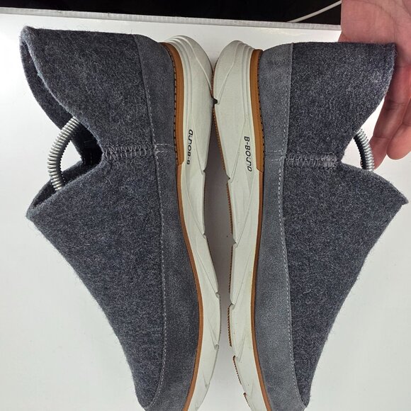 LL Bean Shoes Mens Size 10 Iron Gum Soles Gray Downeast Slip Ons Wool 522894 main image 6